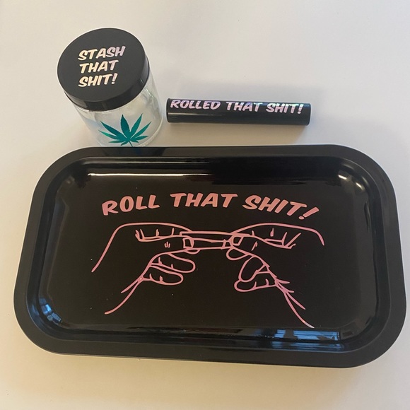 Holographic Roll That Shit! Rolling Tray Set - Picture 3 of 5